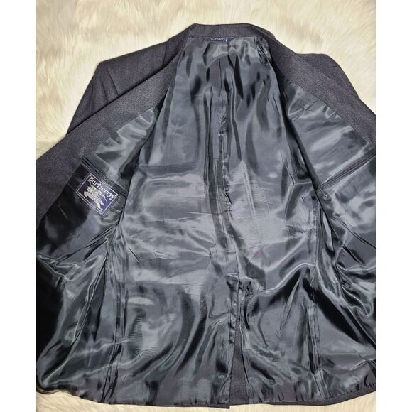 Vintage 2pc Burberrys Grey Wool Suit Jacket & Trouser Set - Picture 6 of 16